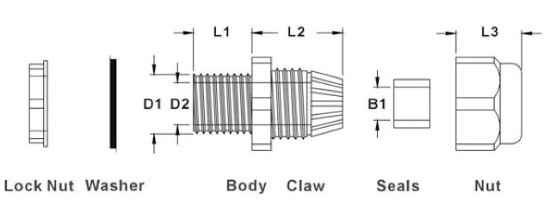 Haupa Nylon Cable Glands-2-257-27